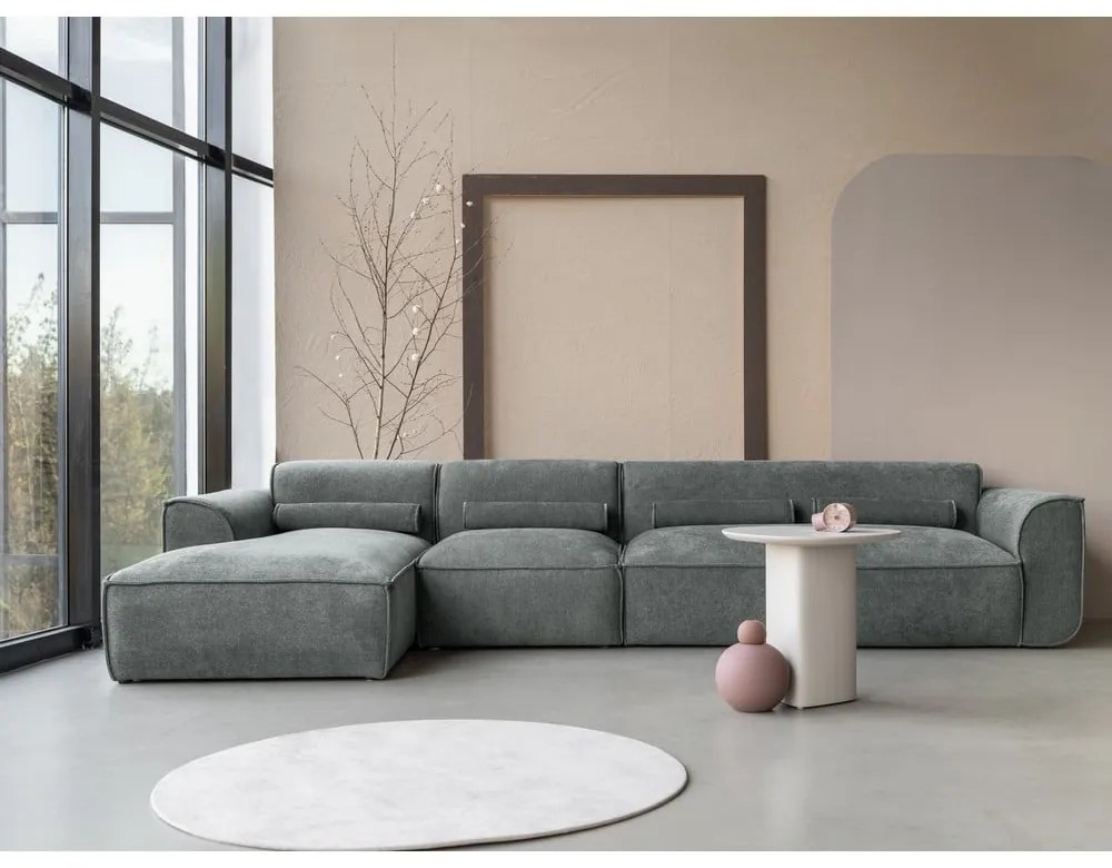 Zelená rohová pohovka (ľavý roh) Flex Felix – Miuform