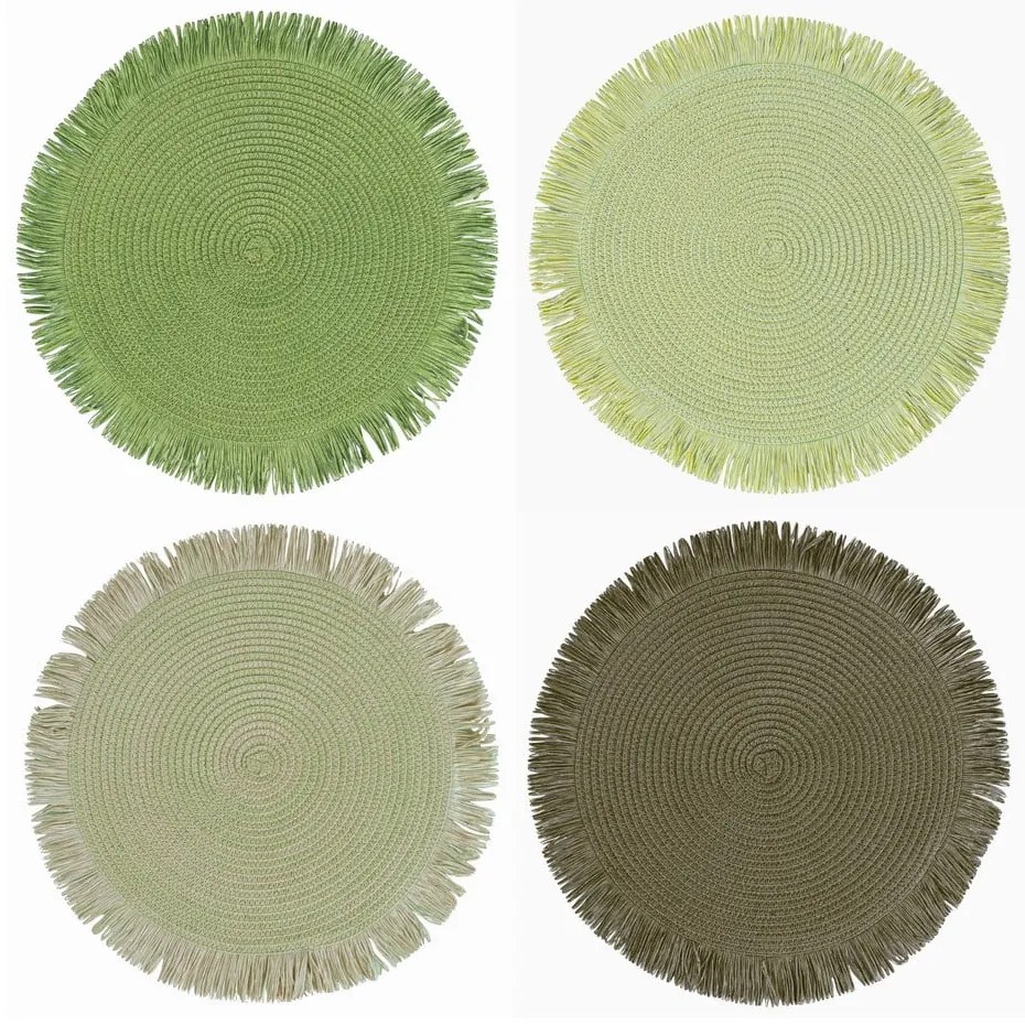 Papierové prestieranie 4 ks ø 38 cm Shades of Greenery – Villa d'Este
