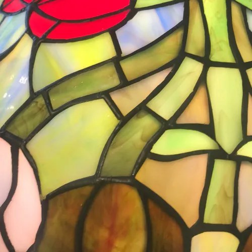 Stolné Tiffany svietidlo do obývačky vitráž TULIP