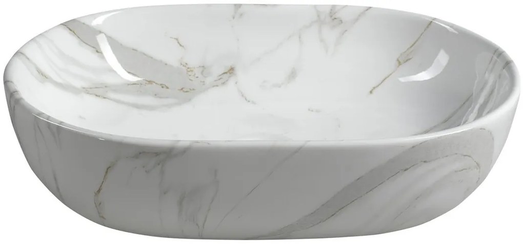 Sapho Sapho, DALMA keramické umývadlo 59x14x42 cm, carrara, MM417