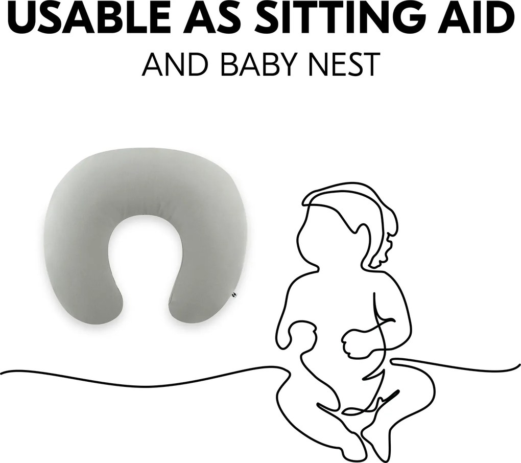 Hauck Univerzálny dojčiaci vankúš NURSE N FEED, Anthracite