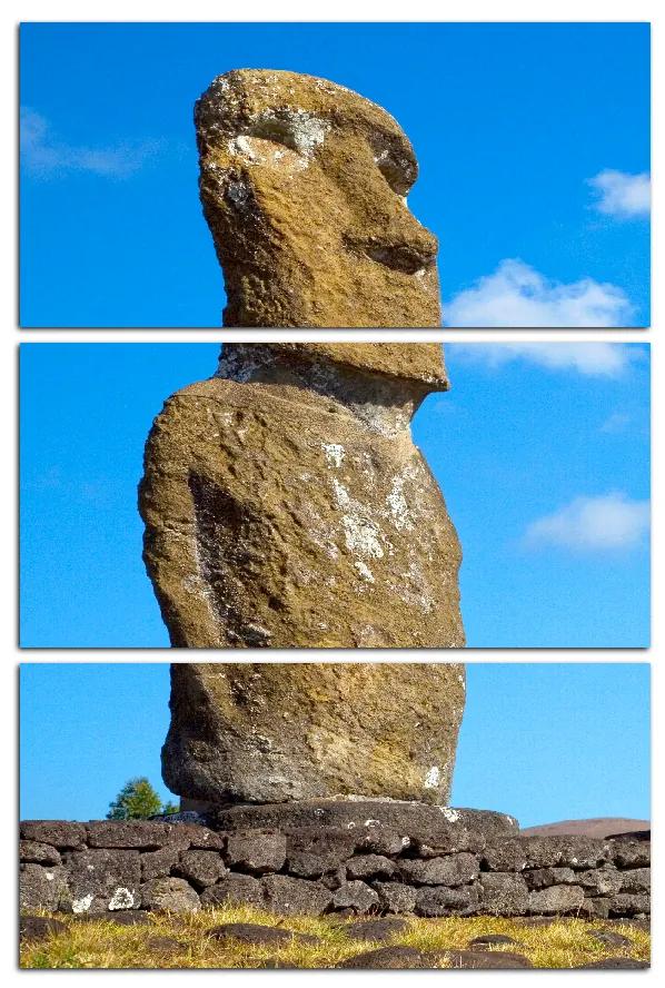 Obraz na plátne - Ahu Akivi moai - obdĺžnik 7921B (120x80 cm)