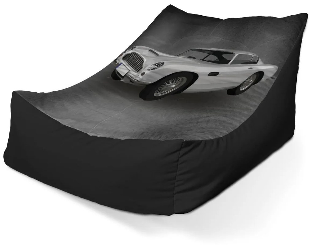 Sablio Sedací vak Lounge Aston Martin Tmavé pozadie - 120 x 100 x 80 cm