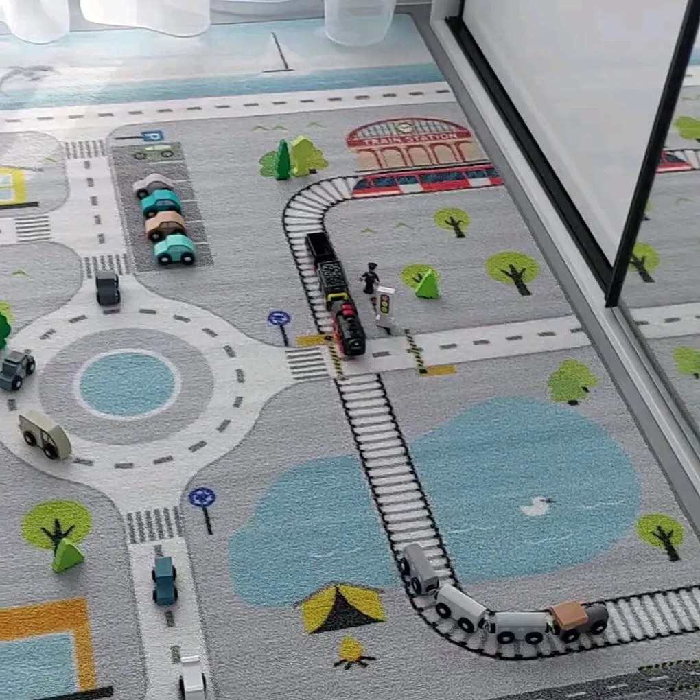 Ayyildiz, Detský kusový koberec Play 2902 grey, 160x230, viacfarebná, detská izba