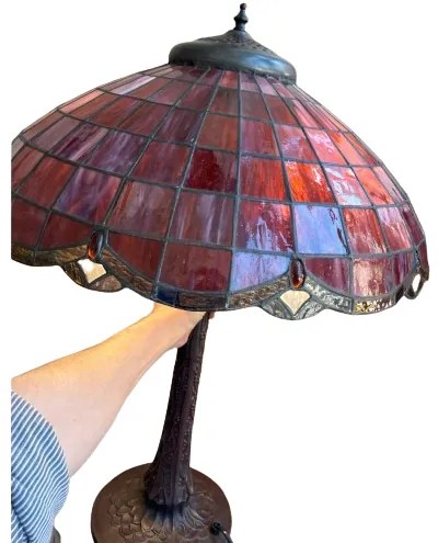 Lampa do obývačky Tiffany Slim kolekcia RUBY intim Ø51*72