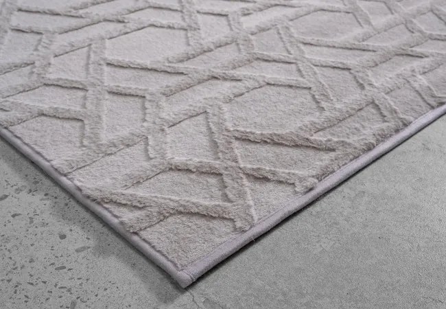 Koberec JACQUARD strieborný