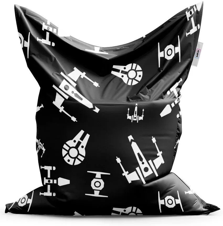 Sablio Sedací vak Star Wars Vesmírne lode Pattern - 200x140 cm