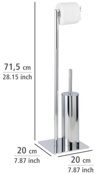 WENKO 18562100 - WC kefa RECCO 20x71,5 cm lesklý chróm