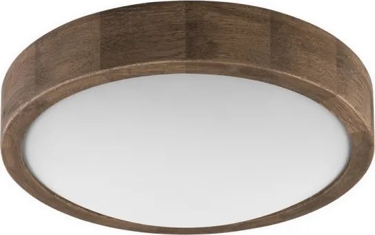 Brilagi – LED RGBW stmievateľné stropné svietidlo CARVALHO SLIM 1×E27/15W/230V Wi‑Fi v dekore dub, priemer 27 cm