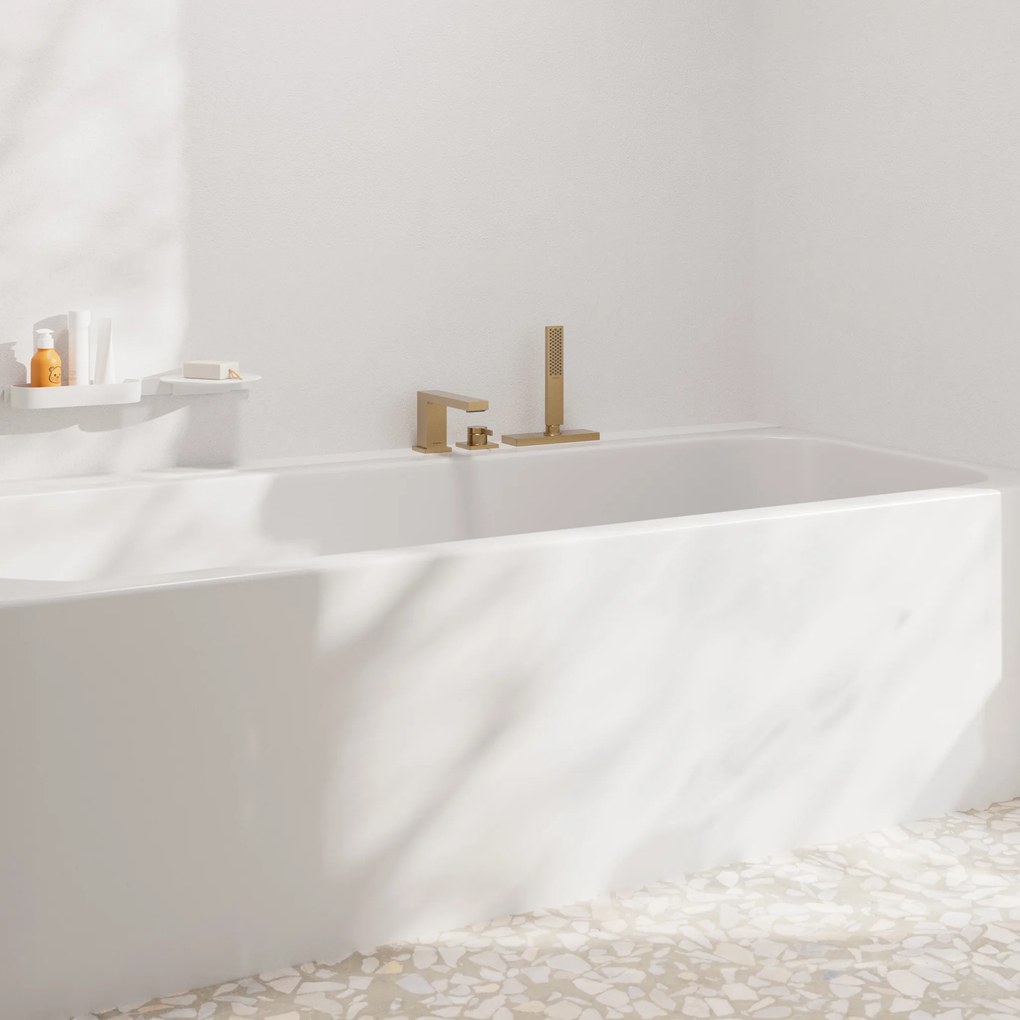 Hansgrohe Tecturis E, 3-otvorová batéria na okraj vane, kartáčovaný bronz, HAN-73443140