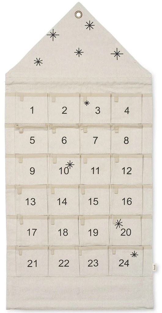 ferm LIVING Textilný adventný kalendár Star Christmas Calendar