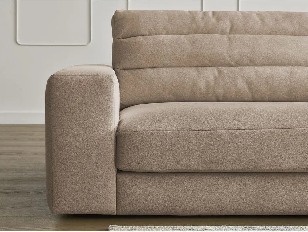 Taupe zamatová pohovka 276 cm Sierra – Bobochic Paris