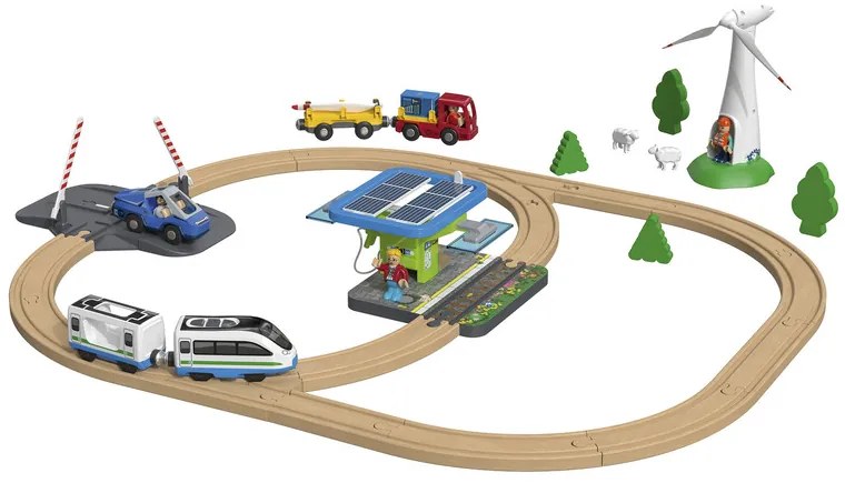 Playtive Drevená železnica (obnoviteľné zdroje energie)  (100367608)