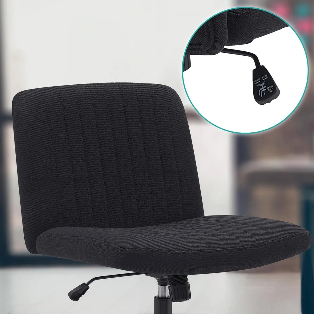 Design-Shop Kancelářská stolička Kingman látka - Čierna