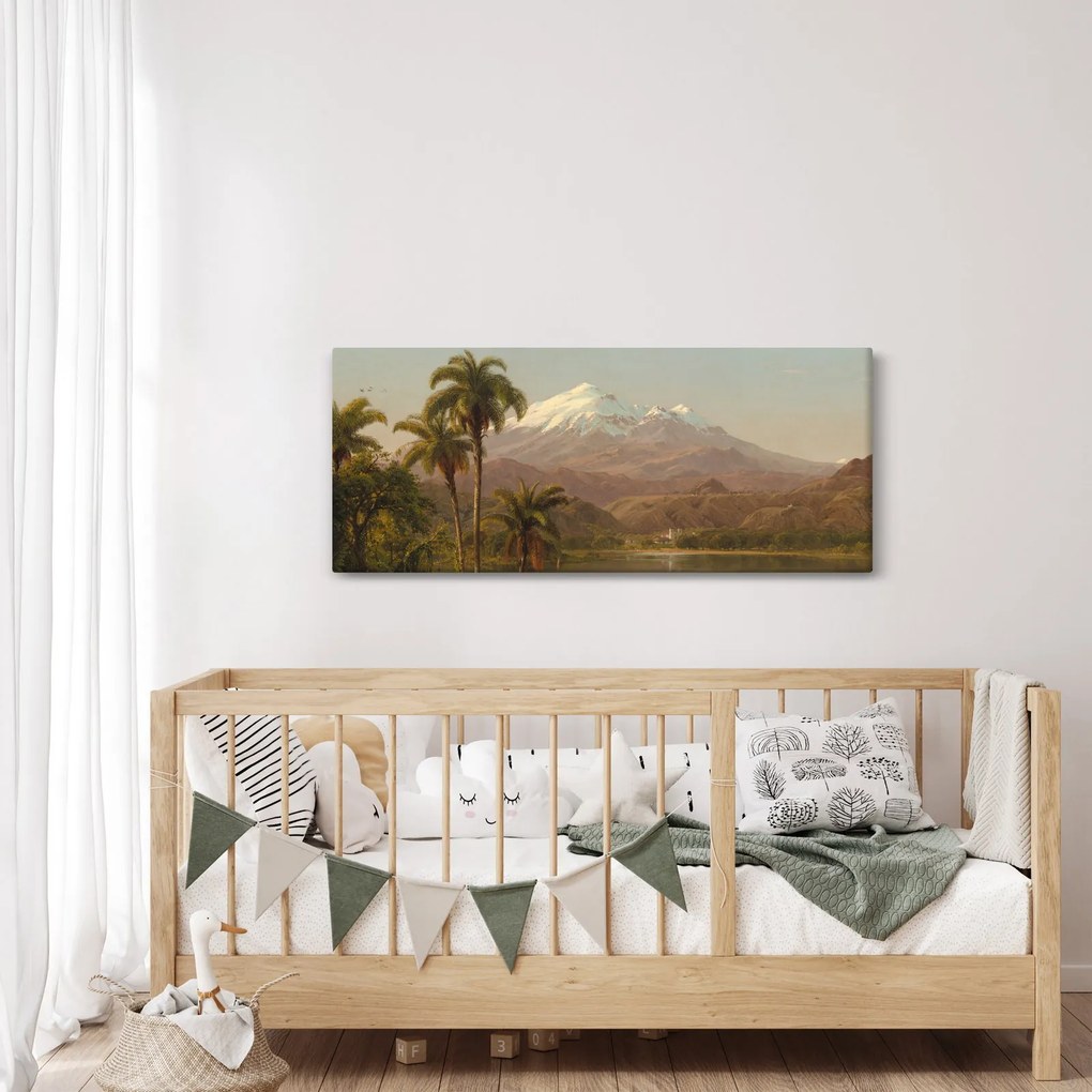 Obraz - Frederic Edwin Church, Tamaca Palms, reprodukcia (120x50 cm)