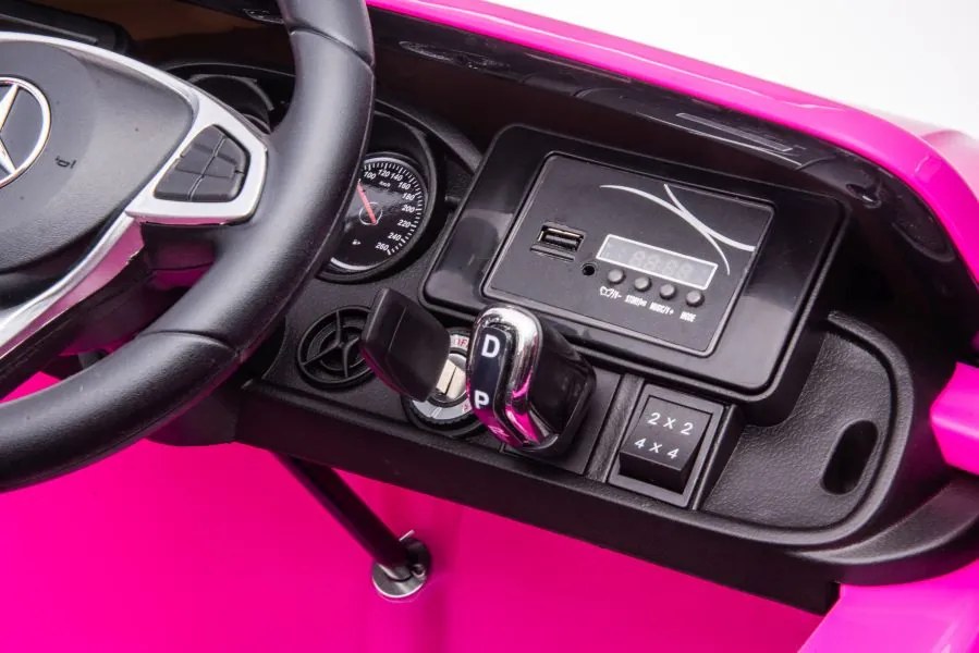 LEAN CARS ELEKTRICKÉ AUTÍČKO MERCEDES DK-MT950 4x4 - RUŽOVÉ MOTOR 4x45W - BATÉRIA - 2x12V7Ah- 2022