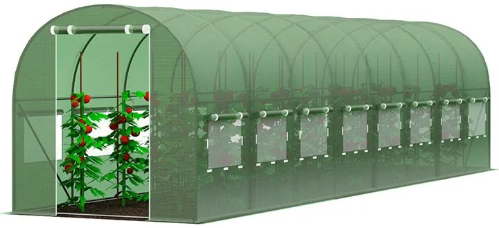Záhradný fóliovník 3x8m zelená