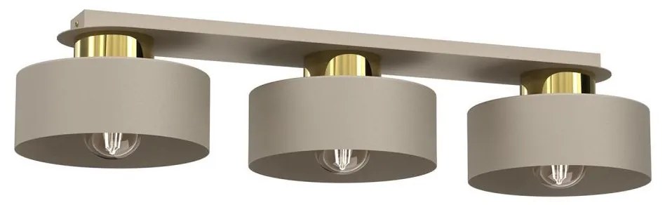Luminex Stropné svietidlo MARTI 3xE27/15W/230V béžová/zlatá 9929