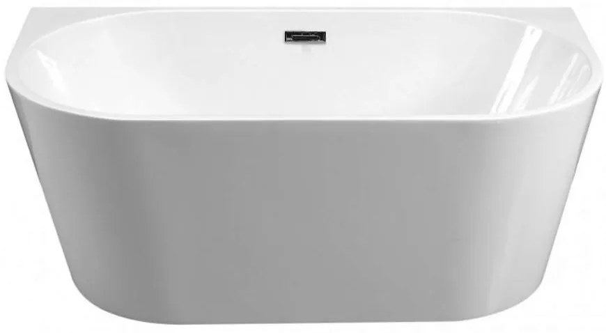 Voľne stojaca vaňa pristenná Vica New 170/80+sifón klik klak zlatá s prepadom slim zlatým