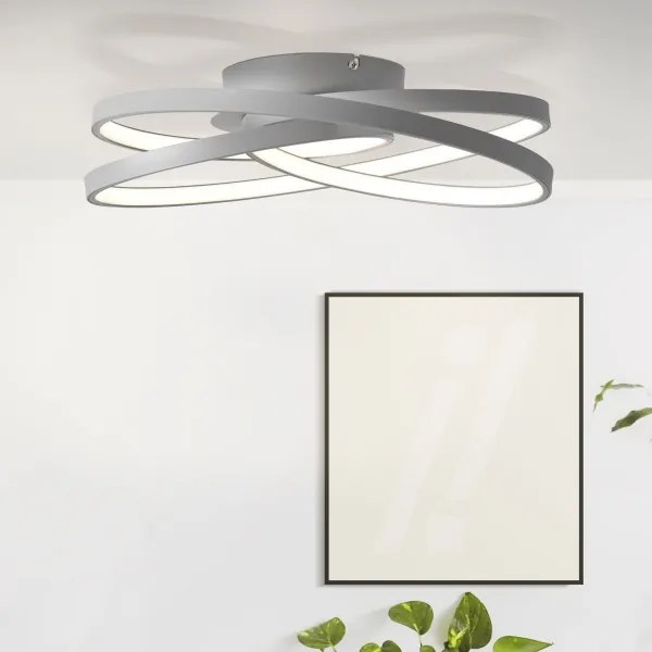 Brilliant - LED Stropné svietidlo LABYRINTH LED/40W/230V pr. 39,5 cm šedá
