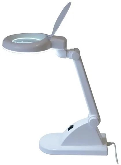 LED Stolná lampa s lupou LED/6W/230V biela