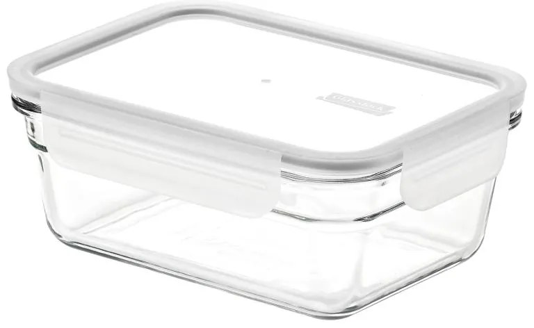 GLASSLOCK SKLENENÁ OBDĹŽNIKOVÁ NÁDOBA 900 ML BIELA