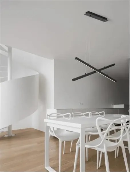 LED luster X-Line 100 čierne