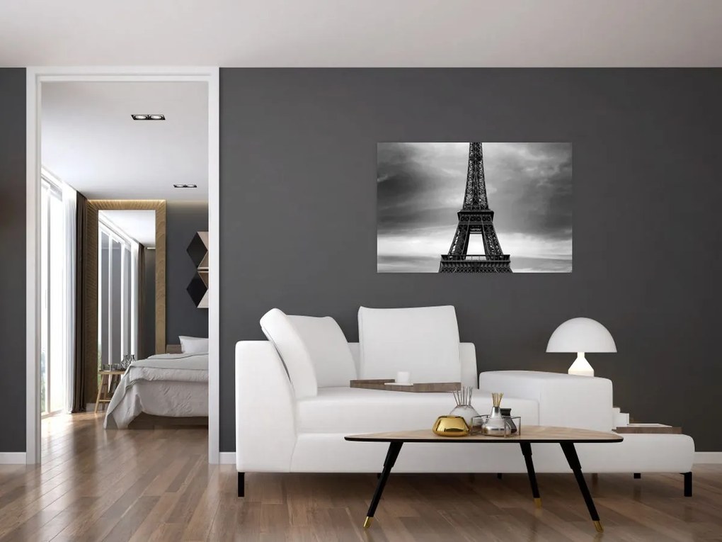 Obraz - Ružové auto v Paríži (90x60 cm)
