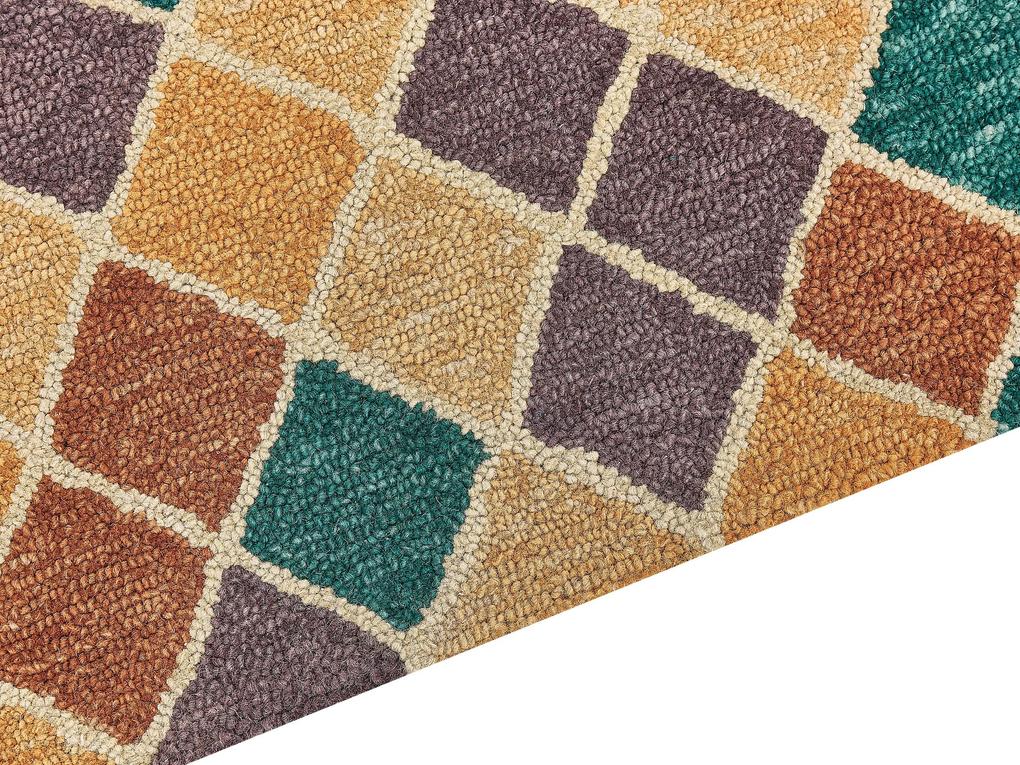 Vlnený koberec 200 x 200 cm viacfarebný KESKIN Beliani