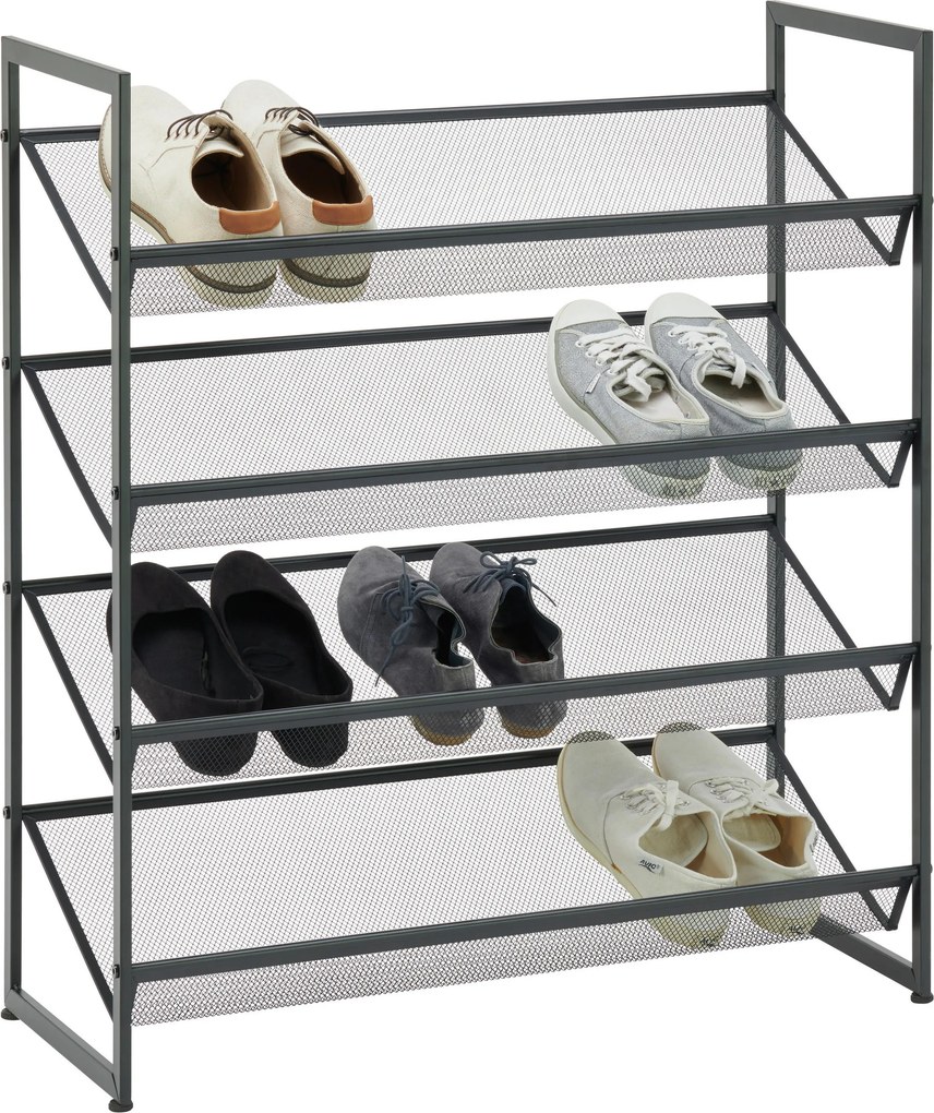 XXXLutz REGÁL NA TOPÁNKY, čierna, 72/80/30 cm Xora - Skrine, regály & police na topánky - 000537002303
