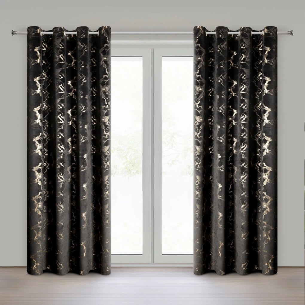 ZATEMŇOVACÍ ZÁVES NA KRÚŽKOCH RAJA 140X250 CM VZOROVANÁ