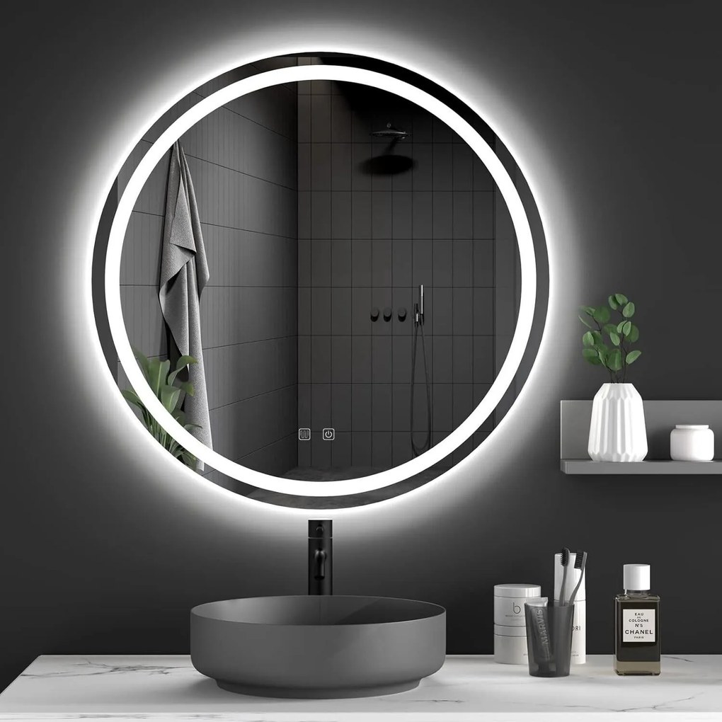 Tutumi Toolight, okrúhle LED zrkadlo 50cm, BAS, HOM-05517