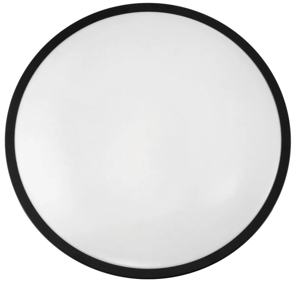 BERGE Prisadený LED stropný panel 12W 860lm Okrúhly čierny NW