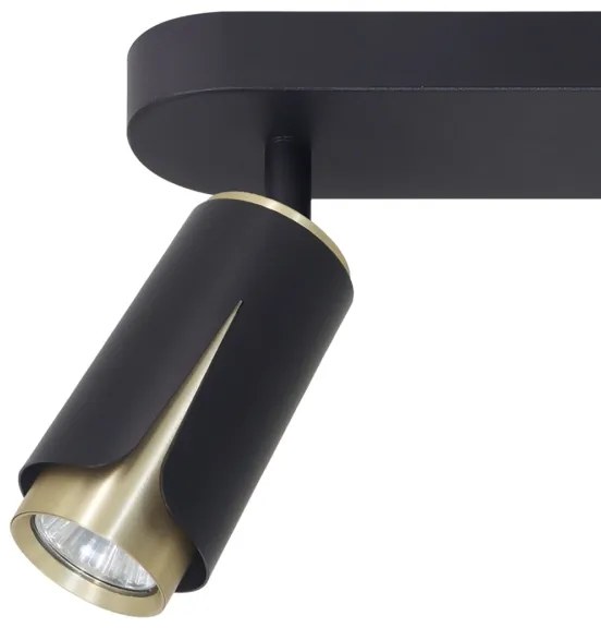 Bodové svietidlo FLOWER 3xGU10/8W/230V čierna