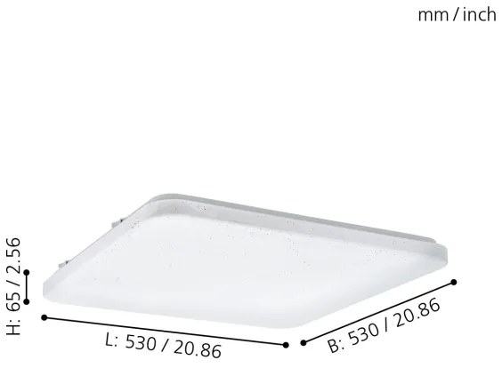 Eglo 98449 - LED Stropné svietidlo FRANIA-S LED/49,5W/230V