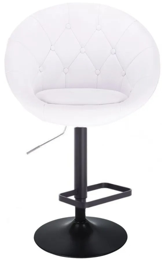 LuxuryForm DESIGN Barová stolička VERA na čiernom tanieri - biela