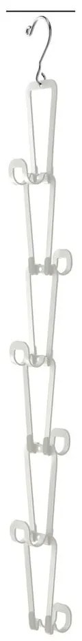 Biely vešiak na kabelky so zavesením na dvere a 6 háčikmi YAMAZAKI Kanazawa