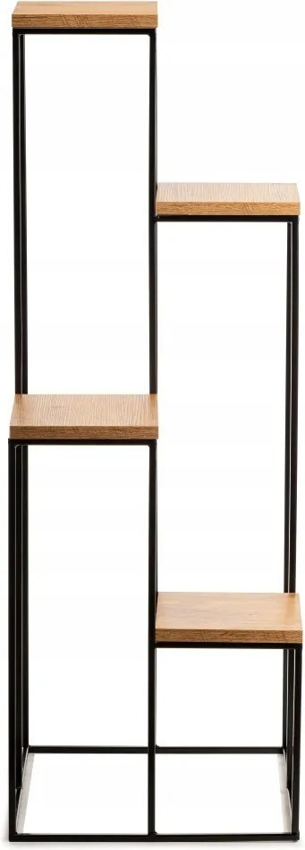 STOJAN NA KVETINÁČ KASKADA 110X40X40 CM ČIERNA/HNEDÁ
