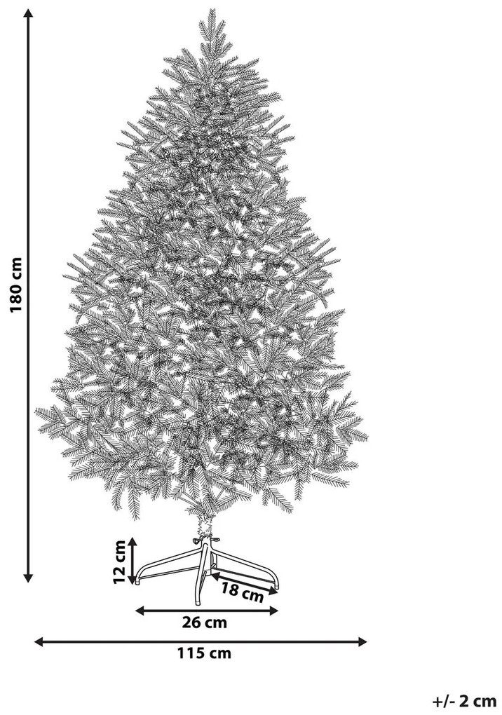 Umelý vianočný stromček 180 cm HALAX (zelená). Vlastná spoľahlivá doprava až k Vám domov. 1023184