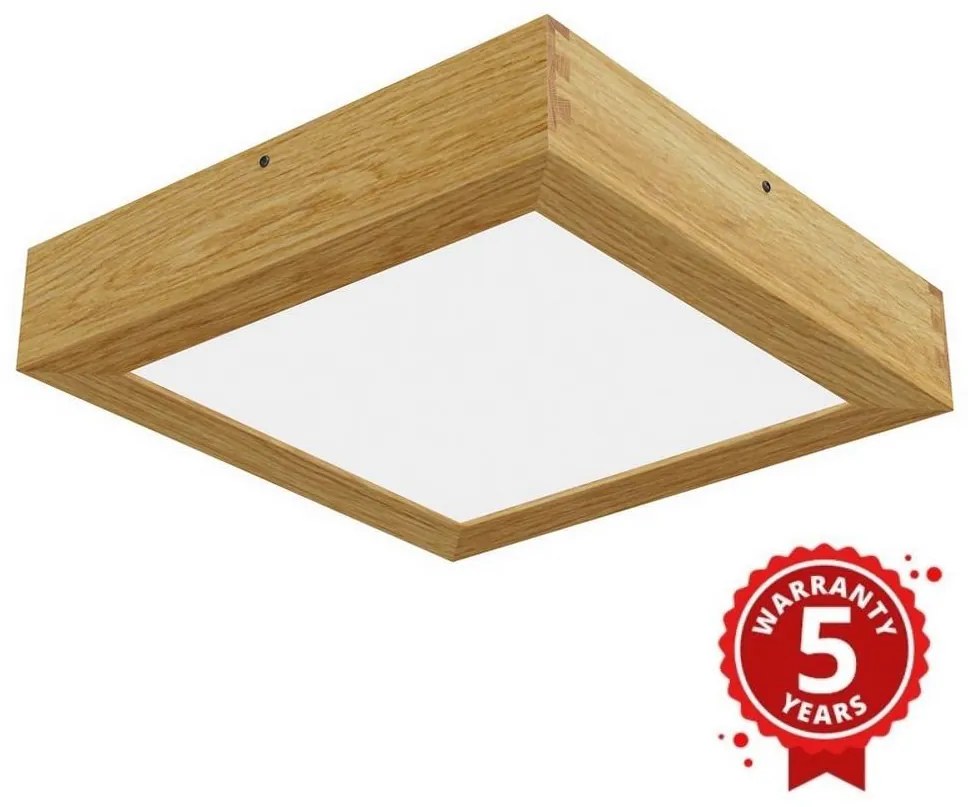 APLED - LED Stropné svietidlo QUADRA LED/24W/230V dub AP0108
