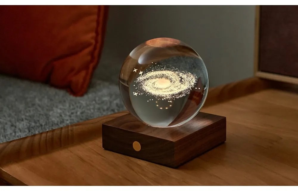 Tmavohnedá svetelná dekorácia na USB Amber – Gingko