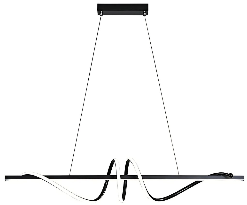 Toolight Toolight, LED stropné svietidlo 120cm, 50W, 3000K, LHJ023-CP, čierna matná, OSW-50011