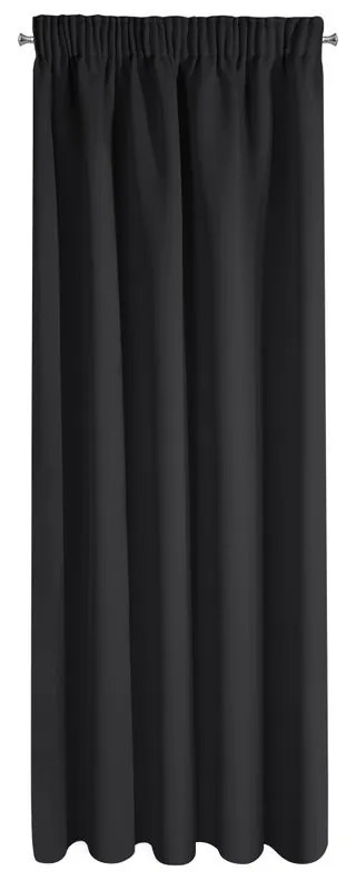 Čierny zatemňovací záves na páske PARISA 135x270 cm