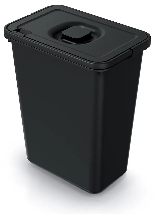 Závesný odpadkový kôš, 10 l, čierna