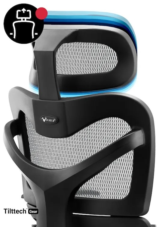 Kancelárska ergonomická stolička DIABLO V-COMMANDER : čierno-šedá  Diablochairs