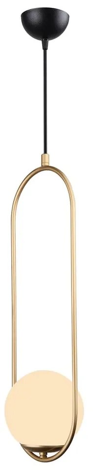 Závesné svietidlo v zlatej farbe Squid Lighting Arch, výška 146 cm