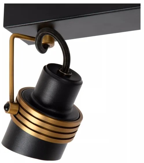 Lucide 34944/02/30 - Bodové svietidlo TUNDRAN 2xGU10/5W/230V čierna