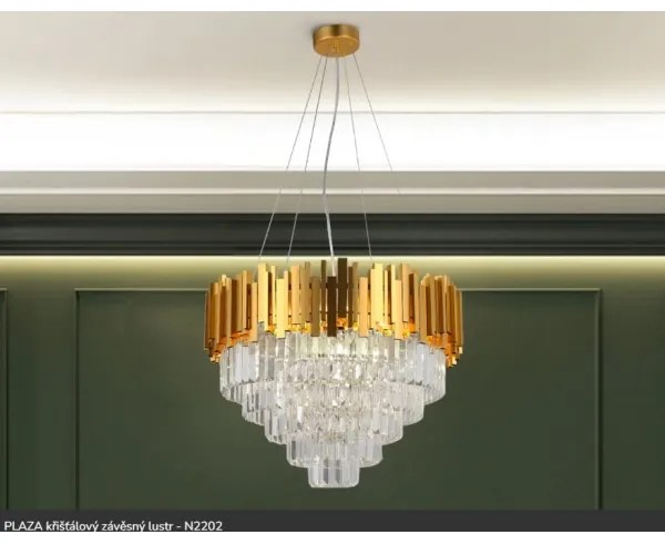 Brilagi - Luster na lanku PLAZA 9xE14/40W/230V