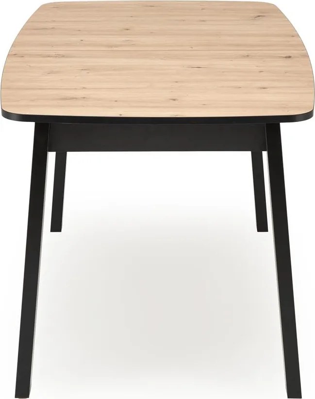 Rozkladací jedálenský stôl Barril 130/170 cm dub artisan/čierny