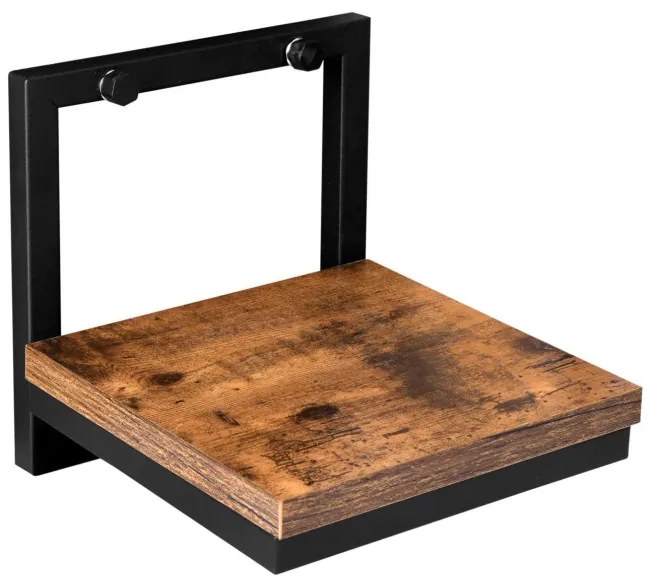 Nástenný stojan na kvety TORGET RUSTIC čierny